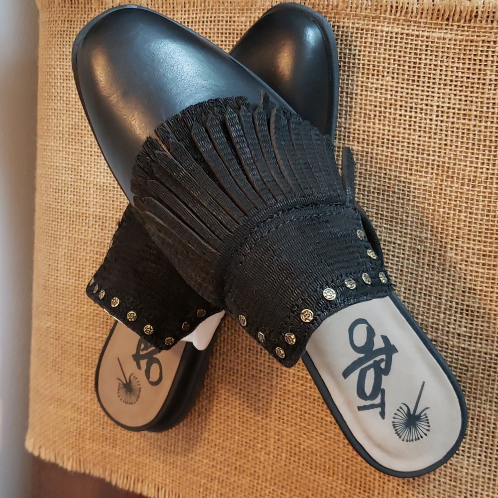 Otdt Black Slide On Ladies Shoe NEW
